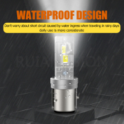 Ruiandsion BA21D BA20D LED Bulb Motorcycle Headlight Motorcycle bulb Motorcycle lamps Super Bright SMD 12V 24V 30V 60V White Yellow White Yellow 4000lm