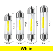 Ruiandsion Car LED Festoon Lights Replaceable Bulbs 31mm 36mm 39mm 41mm 12V 24V