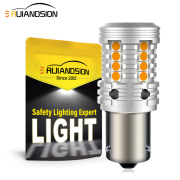 Ruiandsion BAU15S 3030 150 Degree 12 Volt Turn Signal Bulb Amber Yellow