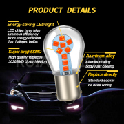 1156 Ba15s Red Led Lights Car Bulb