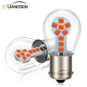 Ruiandsion 1156 Ba15s Red Led Lights Car Bulb 12V Red Yellow White