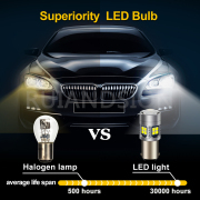 Ruiandsion BA15D 1999 Toyota Camry Brake Light Bulb Replacement Bulb 6-24V White Yellow