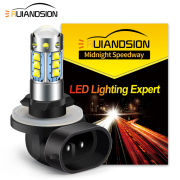 Ruiandsion 881 LED Fog Lights White Super Bright High 2525 Chip LED Bulb 10-30V White 1000 Lumens for Ford and Chevrolet car