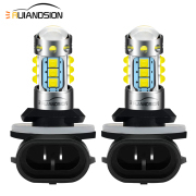 Ruiandsion 881 LED Fog Lights White Super Bright High 2525 Chip LED Bulb 10-30V White 1000 Lumens for Ford and Chevrolet car