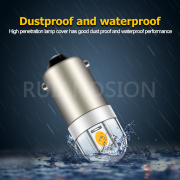 Ruiandsion BA9S Miniature LED Auto Instrument Signal Bulb 6V 12V 24V 110V 220V White Yellow