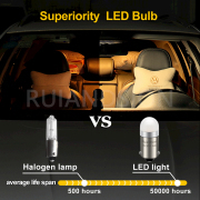 Ruiandsion BA9S T4W 12V 24V High Performance Automotive Sidelight LED Bulb 4300K 6000K