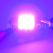 Ruiandsion 31mm C5W DE3175 LED Car Interior Inside Light Dome Trunk Map License Plate Festoon Lamp Bulb 12Volt 3030 9SMD 2pcs White Purple
