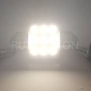 Ruiandsion 31mm C5W DE3175 LED Car Interior Inside Light Dome Trunk Map License Plate Festoon Lamp Bulb 12Volt 3030 9SMD 2pcs White Purple