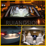 Ruiandsion 2pcs 6V 12V 24V LED Auto Interior Lights Aftermarket Car Roof CANBUS Ruiandsion ERROR 41mm FREE 211-2 578 44mm Festoon Bulb White 2W