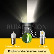 Ruiandsion p13 5s Maglite LED Flashlight Bulb Replacement 3V 4.5V 6V 12V 18V 24V White 10pcs