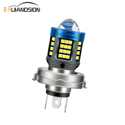 Ruiandsion BA20D H6 P45T Canbus LED Headlight Bulb Motorcycle 12-80V White 30W