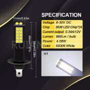2pcs Best H1 Led Driving Lights For Trucks 6-30V 6V 12V 24V Bright White 4W Wholesale 2pcs Best H1 Led Driving Lights For Trucks 6-30V 6V 12V 24V Bright White 4W Wholesale Bulk Automotive LED Bulbs 24V,Premium LED Driving Lights for Trucks Supplier,White 6000K LED Driving Bulbs,6-30V LED Automotive Bulbs,CE,ROHS,Ruiandsion