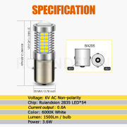Ruiandsion AC/DC 6V BA20S LED Bulb for Classic Scooter ATV Vintage Motorcycle Moped Headlamp Ruiandsion AC/DC 6V BA20S LED Bulb for Classic Scooter ATV Vintage Motorcycle Moped Headlamp BA20S LED Bulb Wholesale,BA20S LED Factory Price,Motorcycle Lighting Distributor,Bulk Buy BA20S LED Bulbs,Custom LED Bulb Manufacturer,Scooter LED Headlight Bulb H6,ATV LED Light Bulbs BA20S,Vintage Motorcycle LED Conversion