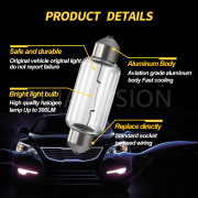 Ruiandsion 10pcs 44mm Dome Trunk Courtesy Light 6V Nonpolar 15W Warm White 2700-3000K Ruiandsion 10pcs 44mm Dome Trunk Courtesy Light 6V Nonpolar 15W Warm White 2700-3000K Cabin Lighting,festoon light,halogen bulb,Vanity Mirror Light,RV light,44mm light,Ruiandsion,factory direct sell