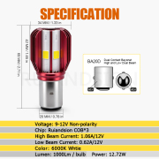 Ruiandsion 13W Ba20d Led Bulb Moto Headlight Bulb High Low Beam COB Chip 12V Nonpolar White Ruiandsion 13W Ba20d Led Bulb Moto Headlight Bulb High Low Beam COB Chip 12V Nonpolar White Bulk motorcycle LED lights Europe,Motorcycle parts distributor USA LED,Heavy duty ATV LED bulbs Australia,Non-polarity BA20D LED supplier,Moped headlight LED upgrade UK,Motorcycle LED lighting manufacturer China,S2 halogen LED replacement,B2B motorcycle accessories supplier,Vibration resistant motorcycle LED,Aftermarket motorcycle lighting,Scooter LED Bulb 12V