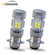 Ruiandsion H6M P15D-25-1 ATV Scooters Moped Motorcycle Led Bulbs White 10W 12-80V 12V 24V 36V 48V Ruiandsion 6v 12v Led Motorcycle Headlight Super White High Low Beam Light China Supplier Wholesale motorcycle LED bulbs,Led bulb for scooter,Best H6M LED upgrade,P15D-25-1 LED bulb,Universal motorcycle LED light,Motorcycle lighting aftermarket parts,Motorcycle LED for night riding,Waterproof LED motorcycle bulb,CE certification