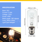 Ruiandsion B22 60W 65W Ambient Decorative Home Halogen Lighting 110V 220V Warm White Ruiandsion B22 60W 65W Ambient Decorative Home Halogen Lighting 110V 220V Warm White Ruiandsion,Home Lighting,Chandeliers,Ambient light,Decorative light,track lights,boat interior lighting,RV light,supplier