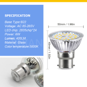 Ruiandsion B22 Camping Emergency Light LED Bulb 6W 5000K Daylight 85-265V Wide Voltage 400LM Glass Non-Dimmable CRI Ruiandsion Ruiandsion B22 Camping Emergency Light LED Bulb 6W 5000K Daylight 85-265V Wide Voltage 400LM Glass Non-Dimmable CRI Ruiandsion,rechargeable LED bulb,festival decorative lamp,5000K daylight white,party disco light,courtyard lamp,garden landscape light