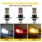 New Ruiandsion H1 LED Fog Daytime Running Light Auxiliary Lighting White Amber Red 9-60V Wholesale 2pcs Best H1 Led Driving Lights For Trucks 6-30V 6V 12V 24V Bright White 4W Wholesale H1LEDBulb,9to60VLED,MotorcycleLEDH1,TruckH1LED,WideVoltageLED,RuiandsionLED,AutomotiveLightingWholesale,IndustrialVehicleLED,H1LEDWhite,FogLightUpgrade