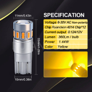 Ruiandsion Car Motorcycle Truck T10 194 LED Side Marker Clearance Lights 6V 12V 24V White Amber Ruiandsion Car Motorcycle Truck T10 194 LED Side Marker Clearance Lights 6V 12V 24V White Amber T10LEDBulb,W5WLED,6to30VLED,TruckSideMarker,194LEDWholesale,AmberWedgeBulb,MotorcycleInstrumentLight,HeavyDutyLED,AutomotiveLightingDistributor