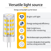 Ruiandsion Ceramic G4 G9 LED Bulb Display Cabinets Light AC DC 12V 24V 36V 48V 3W Warm White 3000K 2pcs Ruiandsion 2pcs Amber Yellow Decorative G4 LED AC12V 24V Marine Cabin Light ceramic G4 LED bulb
