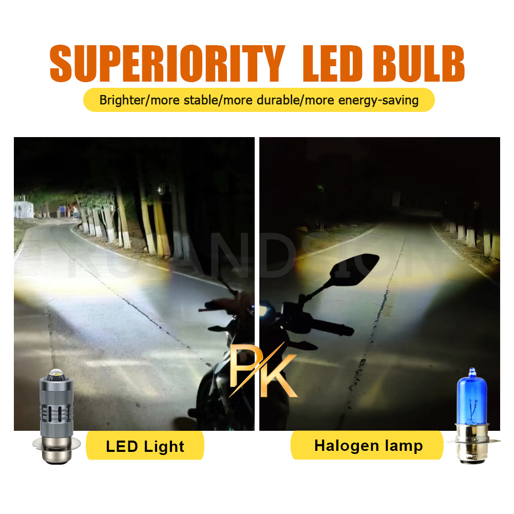 Ruiandsion Best Led Headlight Bulbs For Motorcycles 30W White 12V 24V Ruiandsion Motorcycle LED Light Bulb BA20D H4 H6M P15D-25-3 Ruiandsion,Motorcycle Light,LED Light