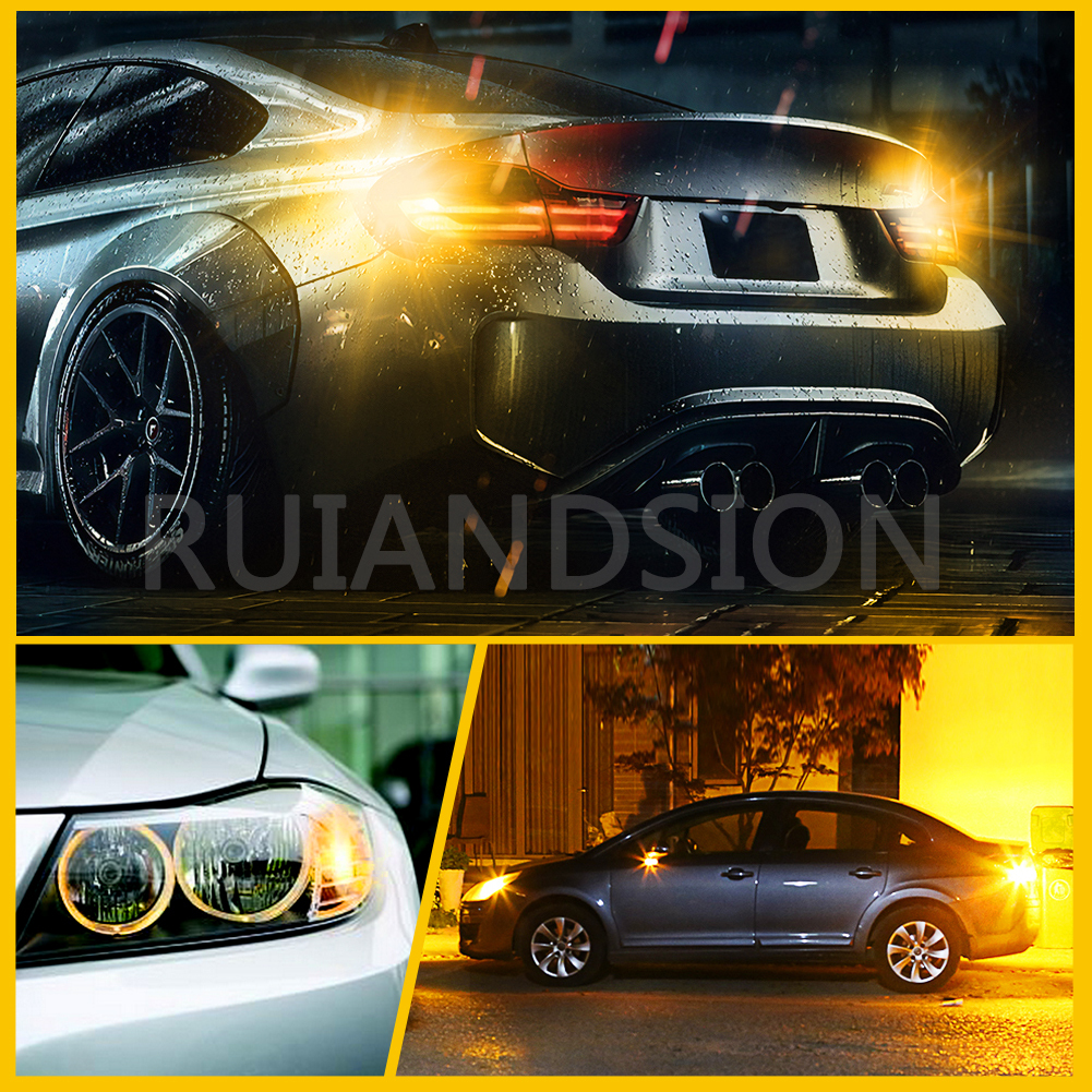 Ruiandsion BAZ15D Dual Beam Car Reverse Light Bulb 10-60V Yellow White Red Ruiandsion BAZ15D Dual Beam Car Reverse Light Bulb 10-60V Yellow White Red Car Reverse Light Bulb