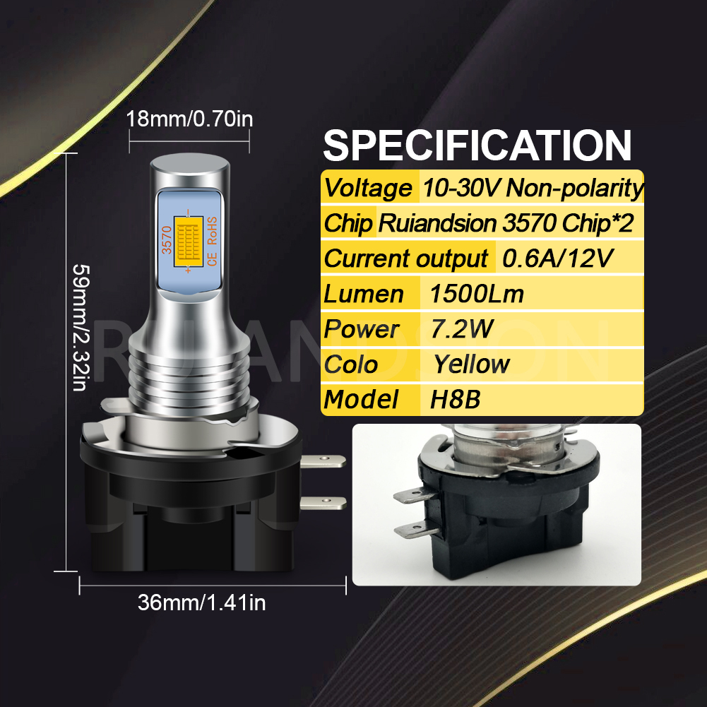 Ruiandsion H8B H9B H11B Car LED Headlight Canbus for Kia Ruiandsion H8B H9B H11B Car LED Headlight Canbus for Kia Ruiandsion,Amber LED turn signal H8B H9B H11B,12V 24V LED automotive lamp bulk supply,led headlight fog bulb,h11b led headlight,fog bulb for Kia