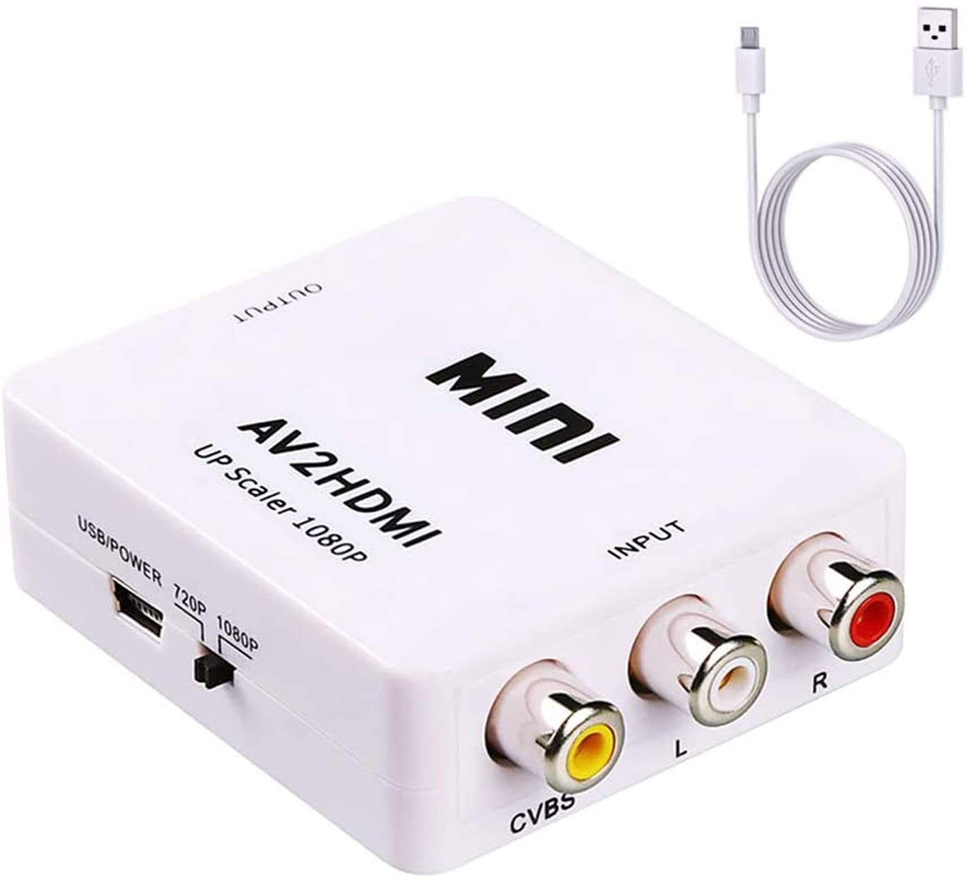 RCA to HDMI Converter,ABLEWE 1080P AV to HDMI RCA Composite CVBS