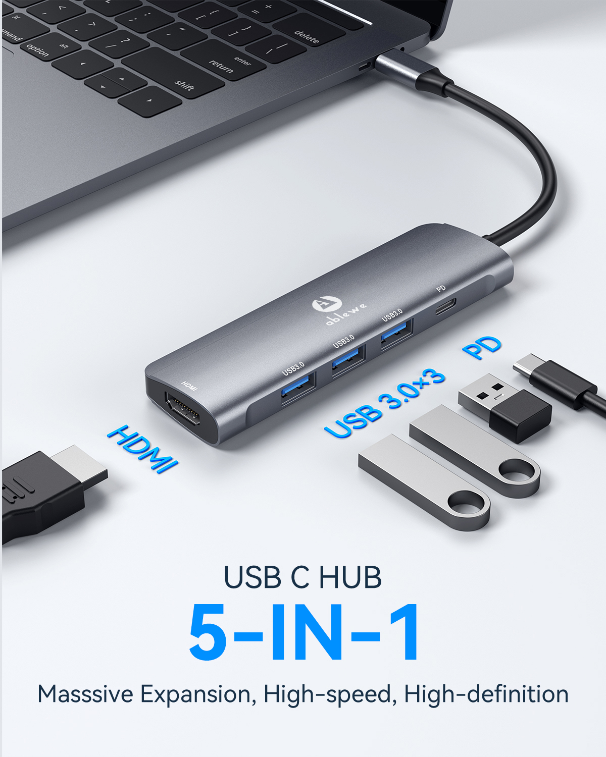 Adaptateur USB C Vers USB (Lot De 4), Adaptateur USB C Vers USB 3.0 OTG, USB Feelle To USB-C