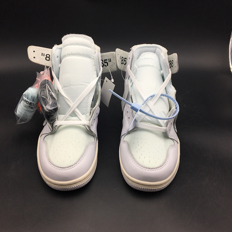 OFF-WHITE x Air Jordan 1 Retro High OG BG 'White' AQ0818-100