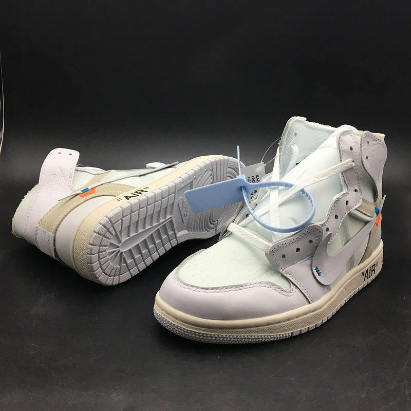 OFF-WHITE x Air Jordan 1 Retro High OG BG 'White' AQ0818-100