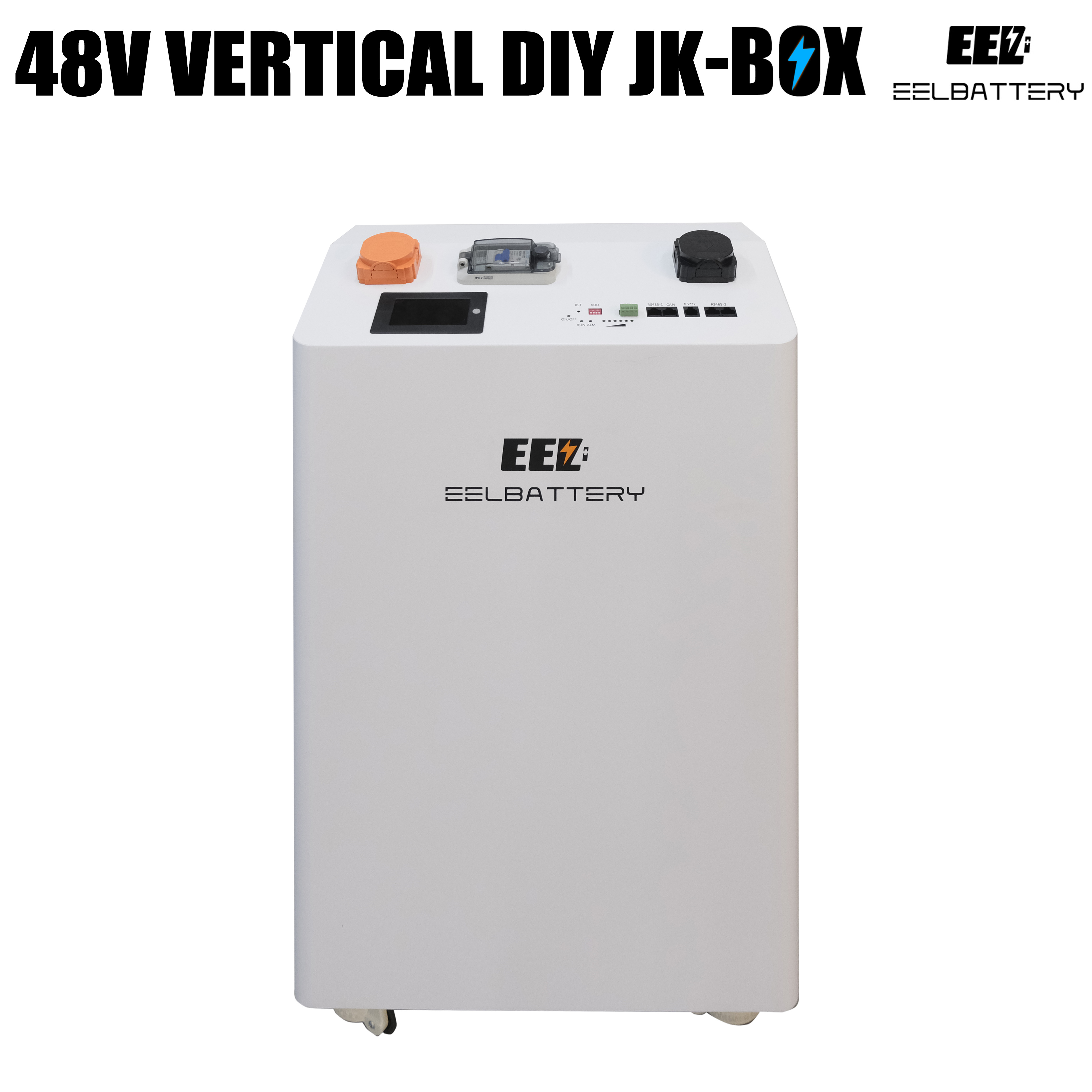 EEL 48V Vertical DIY Battery Box Built-in JK BMS Inverter 2A Balance 16S standing type