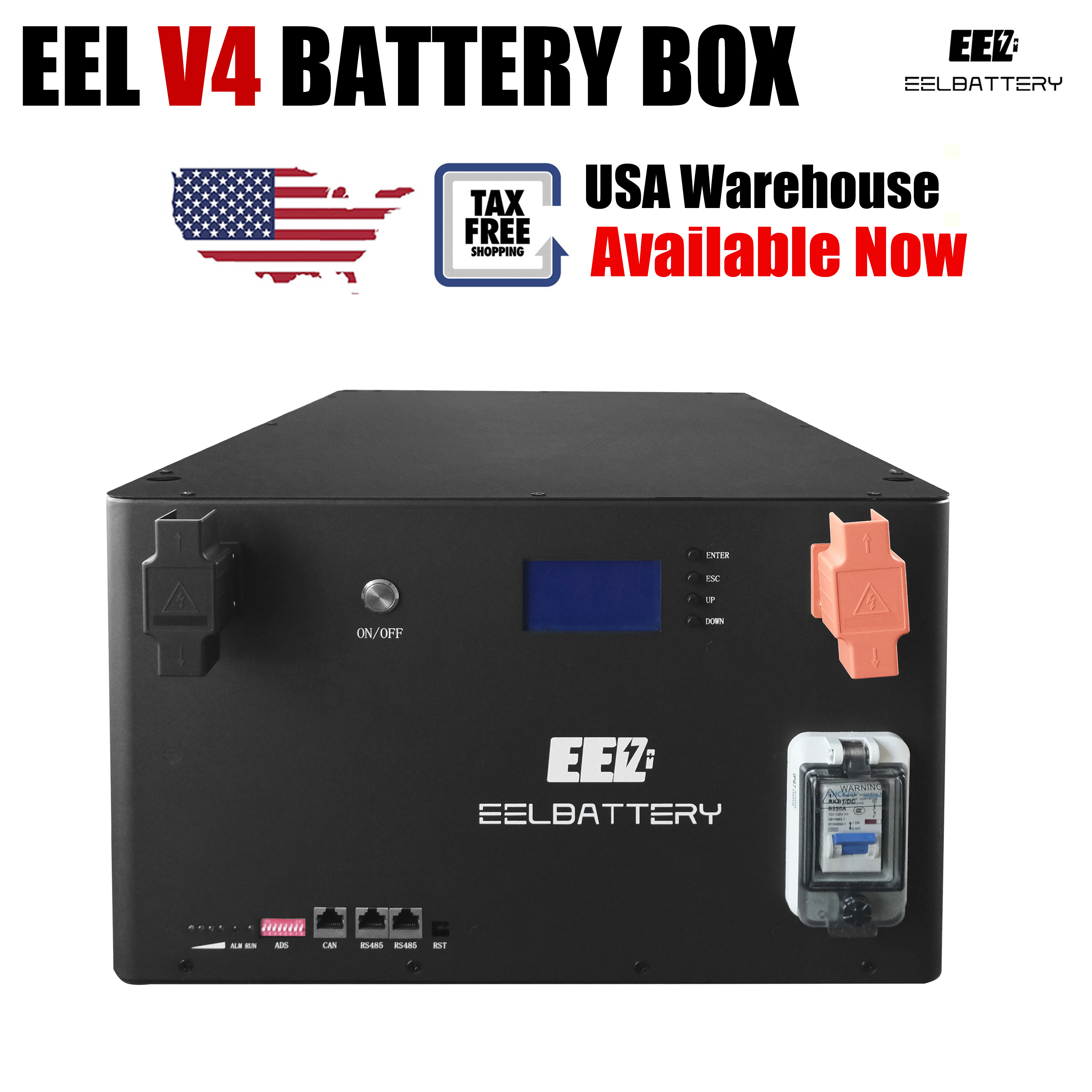 EEL 48V 16S V4 LiFePO4 Battery Box DIY Unit Built-in Smart BMS ...