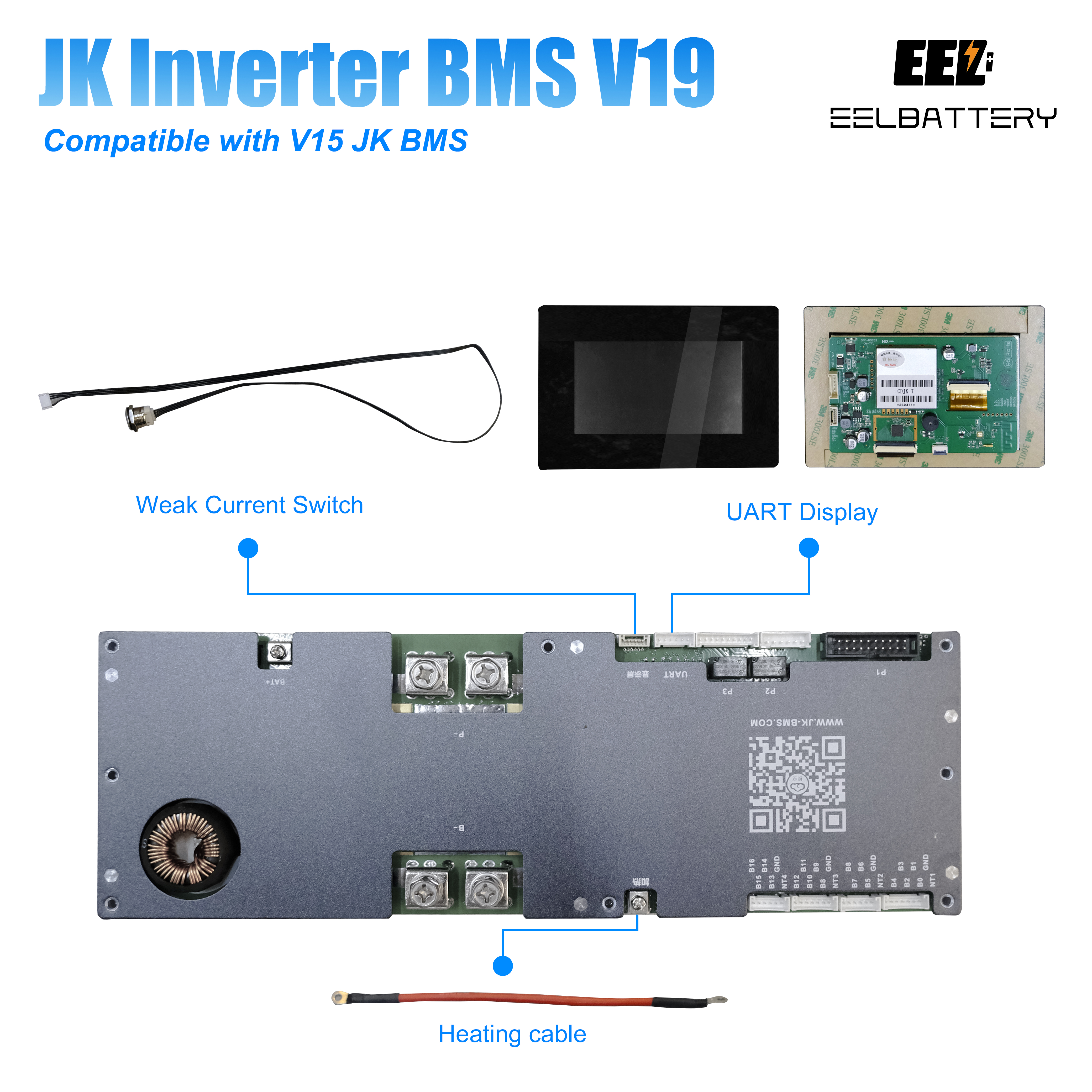 EEL 48V 16S Server Rack DIY BOX Built-in Smart BMS stackable type(suit ...