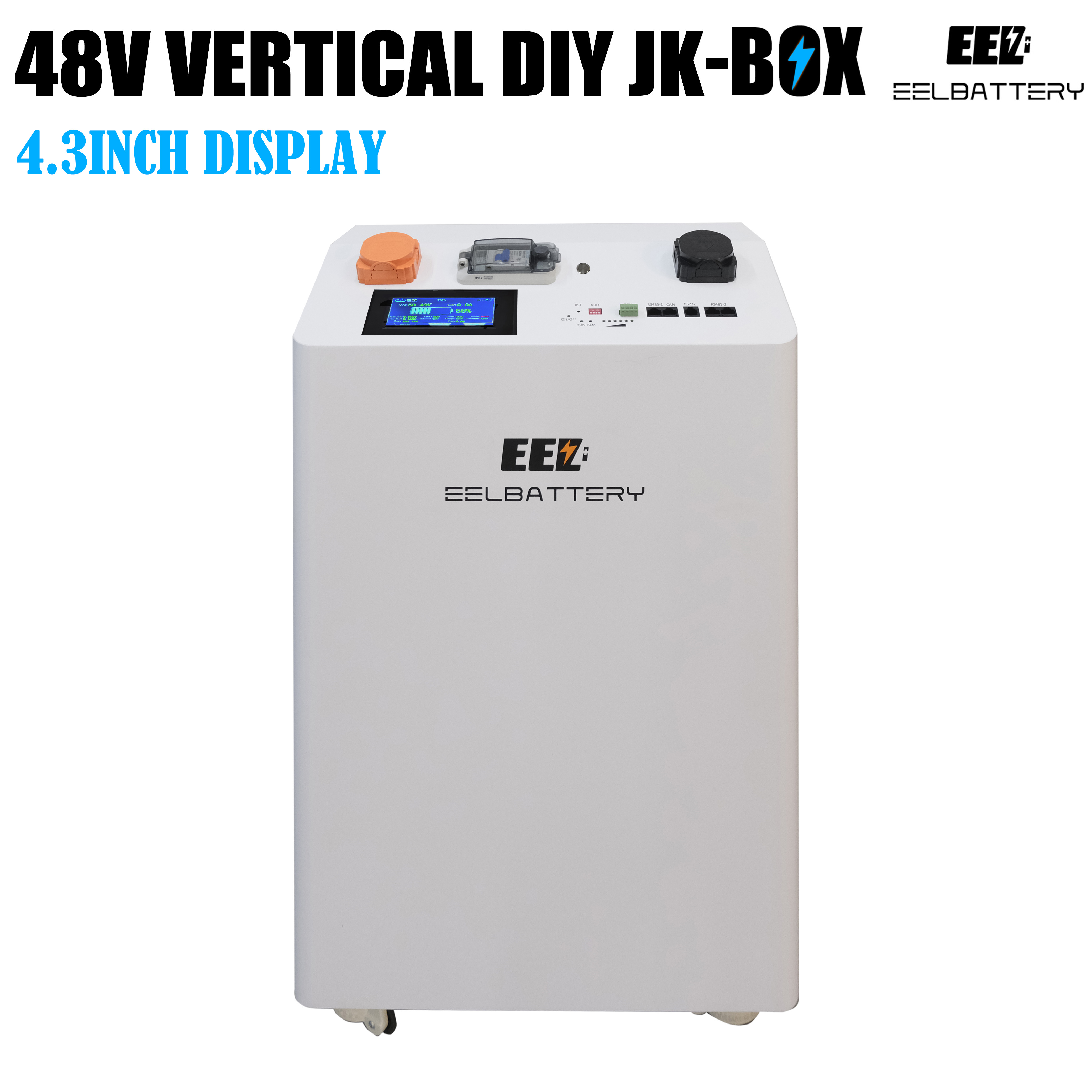 EEL 48V 16S Vertical DIY LiFePO4 Battery Box Built-in JK 200A BMS ...