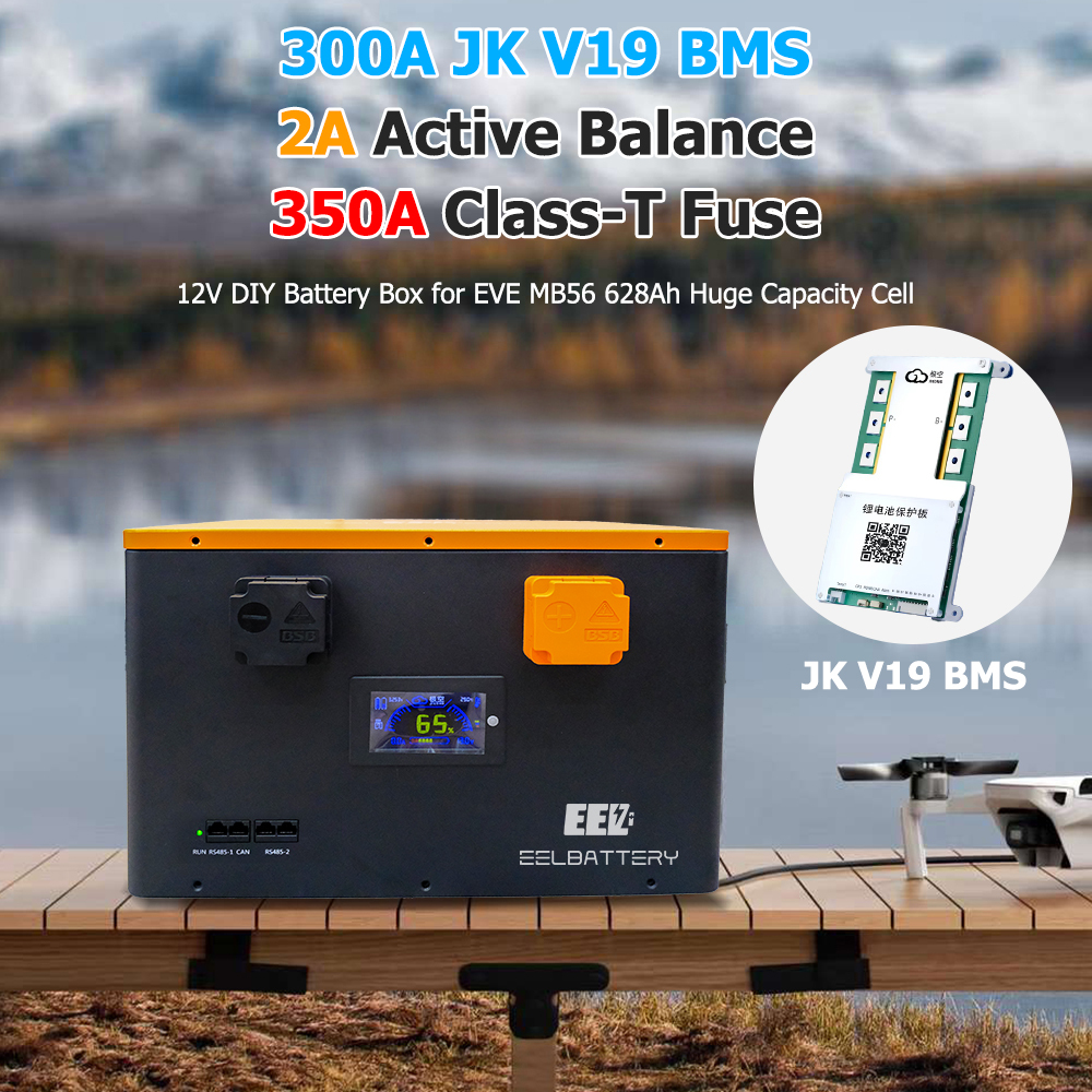 EEL 12V MB56 Lifepo4 Battery DIY Box Kits with Bluetooth 300A JK ...