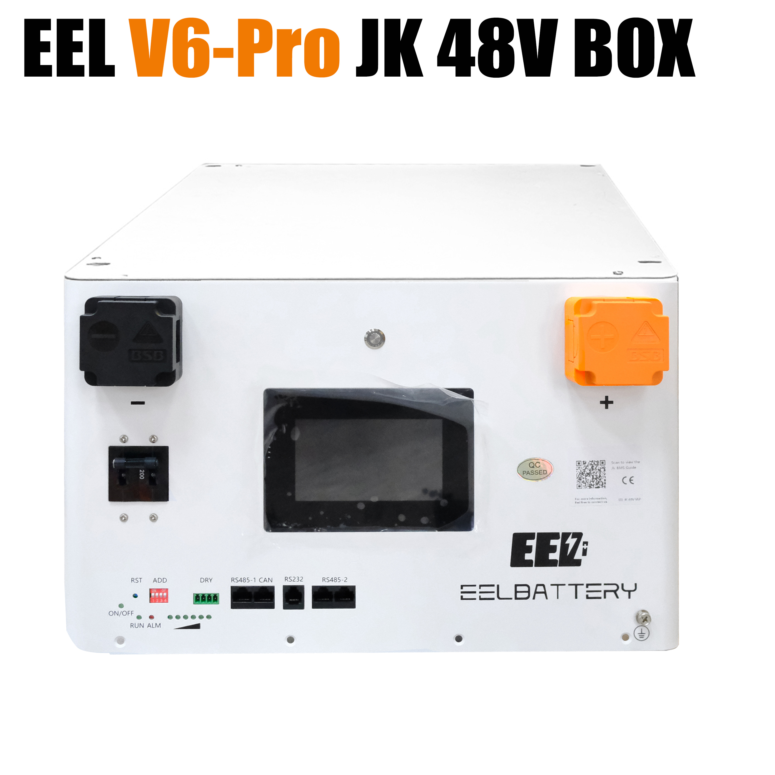 EEL 48V 16S V6-Pro JK LiFePO4 DIY BOX Built-in Smart JK BMS stackable ...