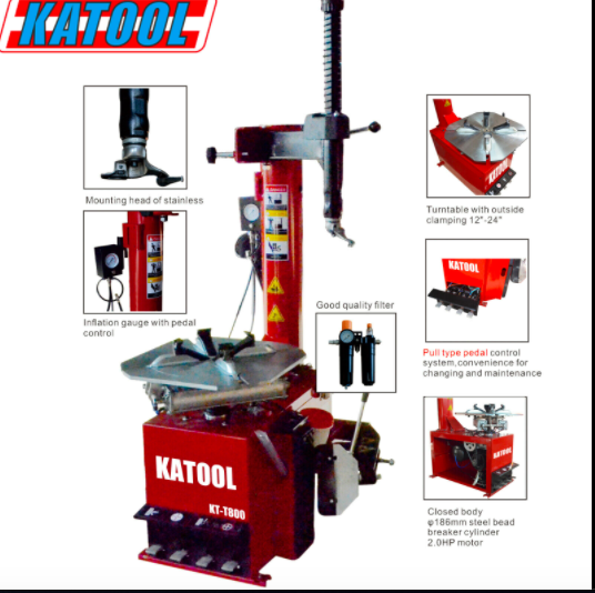 "Tire changer wheel balancer combo Motor 2.0HP with Bead seater KT800