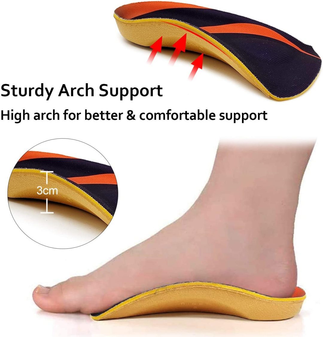 RooRuns 3/4 Length Arch Support, Orthotic Shoe Inserts for Over ...