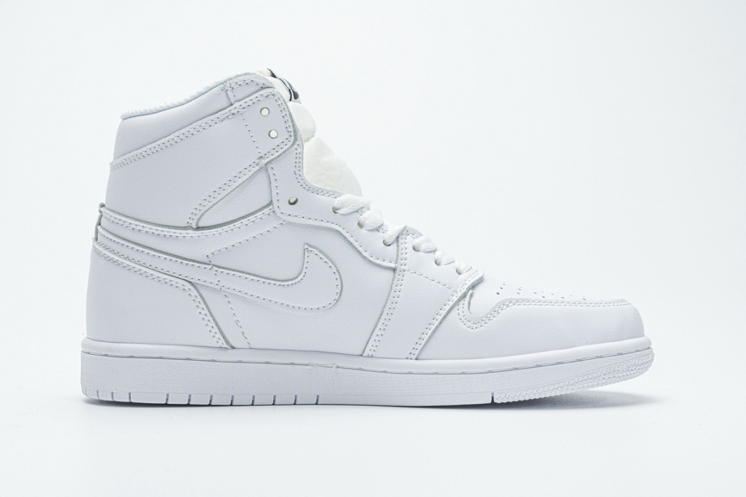 Air Jordan 1 High All White 555088-111 - Sneakercome.com