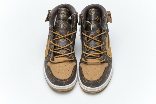 LV X Air Jordan 1 High Brown - Sneakercome.com