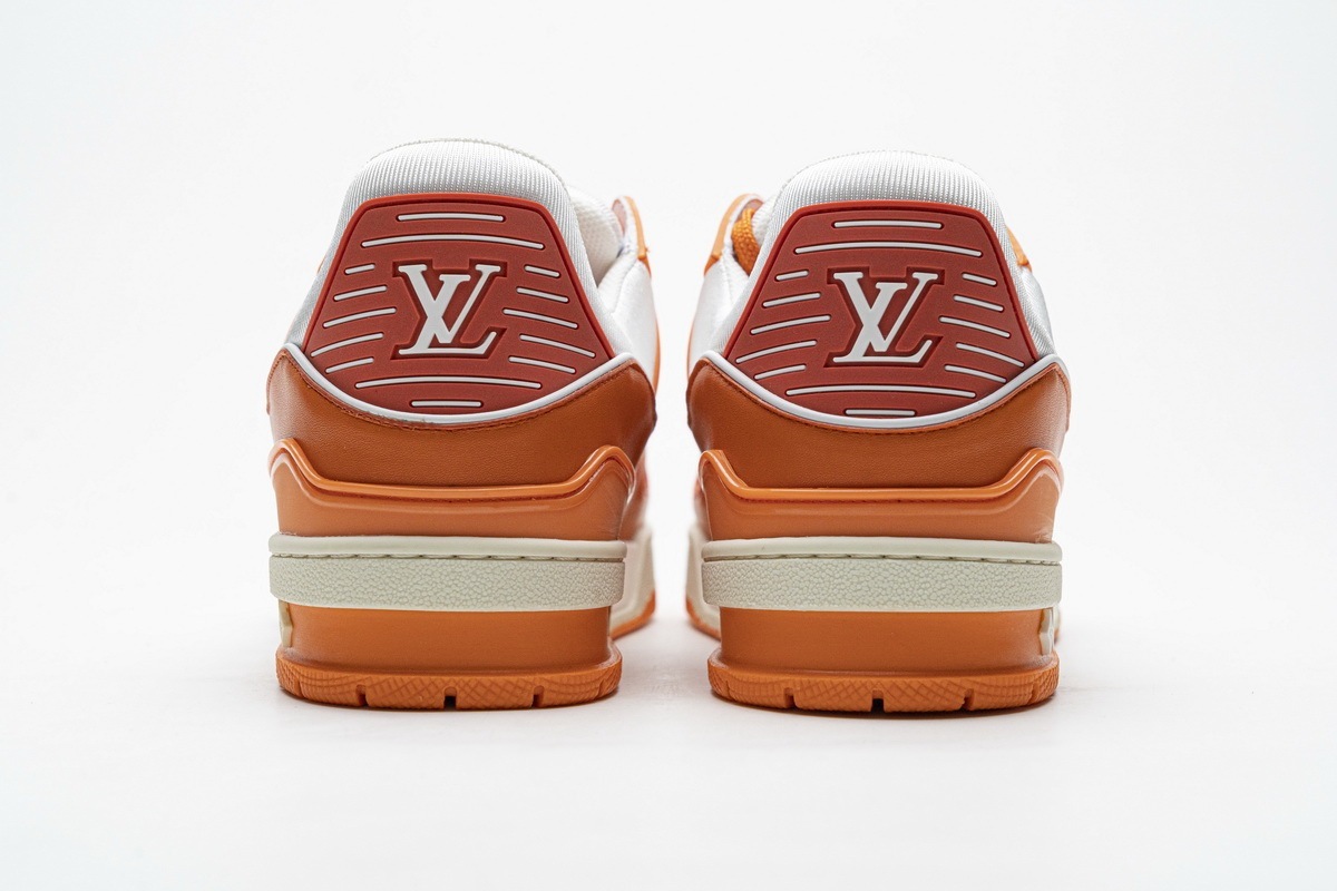 lv sneakers orange