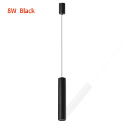 8W Black Cylinder LED Pendant Light【LDD0580A】