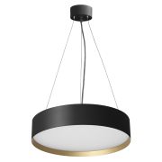 Balck + Golden Round LED Pendant Light 【LDD0291H】