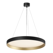 【LDD80006H】 Black+Gold Thin Round LED Pendant Light
