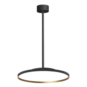 【LDG80006H】 Black+Gold Ultra Thin Round LED Pendant Light