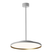 【LDG80006H】 White+Gold Ultra Thin Round LED Pendant Light