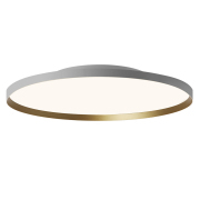 【LTD80006H】 White+Gold Ultra Thin Round LED Ceiling Lamp