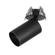 【LTH0616-GU10】 Black GU10 Recessed LED Spotlight